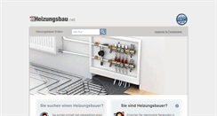 Desktop Screenshot of heizungsbau.net