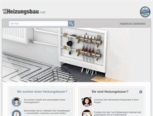 Tablet Screenshot of heizungsbau.net